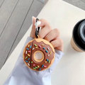 Miniatyrbilde 4 av 5: Søt deksel for Airpods 1、2, 3D Donut Design Silikondeksel Beskyttende støtsikre deksler med nøkkelring for Airpods ørepropper