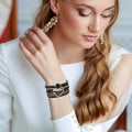 Miniatyrbillede 2 af 5: Leopard Armbånd til Kvinder, Boho Læder Wrap Multi-Layer Perle Krystal Armbånd Smykker