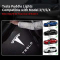 Pikkukuva 2 / 5: 4 kpl Tesla-logon heijastavat auton ovivalot, ultra kirkkaat LED 3D laser varjovalot, Model 3 Y S X -lisävarusteet