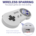 Pikkukuva 3 / 10: 2 kpl Langaton USB SNES Ohjain, kiwitatá 2.4GHz Ladattava Klassinen SNES USB PC Pelikonsoli Ohjain Vastaanottimella Windows PC MAC & RetroPie