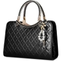 Miniatyrbillede 1 af 5: Skinnende Laklæder Dame Punge Satchel Håndtasker Damer Mode Top Håndtag Håndtasker Crossbody Skuldertasker