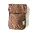 Miniatyrbillede 1 af 7: Halspose med brystlomme med RFID-beskyttelse, nylon brystlomme, vandtæt og let, unisex rejsetaske Tyverisikret paslomme Coffee