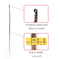 Miniatyrbilde 4 av 8: 20 tommer 10 tråder/pakke Syntetiske Dreadlocks Extensions Dobbel Ended Tynn 0,6 cm Hekle Flettehår Myke Dreads Reggae Hip-Hop Hippie Stil C