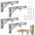 Miniatyrbilde 1 av 5: Folding Bracket 30cm,Folding Console Bracket,Folding Shelf Brackets Load