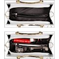 Miniatyrbillede 3 af 5: Skinnende Laklæder Dame Punge Satchel Håndtasker Damer Mode Top Håndtag Håndtasker Crossbody Skuldertasker