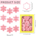 Miniatyrbillede 2 af 5: Julekageform, 9 stk. 3D-kageform, julekageform, plastikkageform, kiksform til jul,A