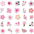 Pikkukuva 3 / 5: Elävät Sakura-vinyyli-tarrat, esteettiset vedenpitävät tarrat vesipulloon, tablettiin, leikekirjaan, kuppiin, pyörään, puhelimeen, autoon, elävät kukkatarrat [50 kpl]