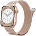 Miniatyrbilde 1 av 5: Kvinner og menn, rustfritt stål mesh loop magnetisk spenne erstatning for iWatch-bånd (45mm/44mm/42mm/49mm, regnbue).