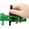Miniatyrbilde 5 av 5: Justerbar roterende kompassform papirkutter for barn, scrapbooking, kortlaging, dekorering, papircirkel, lærsirkelskjæringsverktøy, rød
