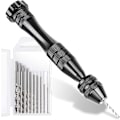 Miniatyrbilde 1 av 5: Pin Vise for Resin Casting Molds, Stålhåndboremaskin, Resin Drill med 10 PCS Drill Bit, Precision Hand Drill Tools（Svart）