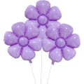 Miniatyrbild 1 av 4: 3 st födelsedagsfest dekorationer blomma fest ballonger tillbehör barn grattis på födelsedagen dekorationer (lila), 26,7 × 31,8 tum
