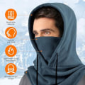 Miniatyrbillede 4 af 5: Balaclava Balaclava Hat Ski Maske Multifunktion Fleece til koldt vejr Udendørs skiløb Motorcykel Bjerg Camping Vandring Vinter,Grå