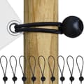 10-pack - Presenningsfästen - Elastiska{bt} Svarta