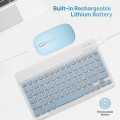 Pikkukuva 3 / 5: Bluetooth-näppäimistö ja hiiri -yhdistelmä, ladattava kannettava langaton näppäimistö ja hiiri -sarja iPad-tabletille, Windowsille (10 tuumaa, sininen)