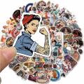 Miniatyrbild 4 av 5: Retro Sailor Jerry-klistermärke 100 vackra vuxna vinyl vattentäta klistermärken väska cykel bagage bil bärbar dator skateboard motorcykel
