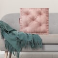 Miniatyrbilde 5 av 5: Stolpute, Stolpute for hjemmekontor hage for å dekorere kjøkkenet og stuen 40cm (Rosa firkant)