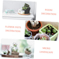 Miniatyrbild 3 av 5: Pcs Prydnader Mini Dockhus Bilar & Hantverk Tårta Topper Skulptur DIY Hantverk Figurer Trädgård Prydnad Hemmakontor Prydnader Tillbehör