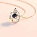 Miniatyrbild 2 av 5: Lyxig Planet Nyckelben Halsband Dam Personlig Diamant Mörk Måne Hängen Halsband Glittrande Hänge Smycken