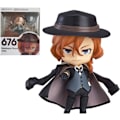 Miniatyrbillede 5 af 5: Nakahara Chuuya & Dazai Osamu Anime Action Figur Q Version Clayman Skift Ansigt Bevægelige Led Karakter Model 3.9 Tommer