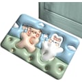 Pikkukuva 2 / 5: Superabsorbentti lattiamatto, imukykyinen liukumaton kylpymatto, muistivaahtokylpymatto, pehmeä nopeasti kuivuva kylpymatto, 3D-kukkamainen piimaamatto