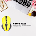 Miniatyrbillede 5 af 5: Trådløs mus, 1600DPI mus, 2.4G ergonomisk USB-mus til pc med USB-modtager, optisk mus computermus til computere og bærbare computere (gul)