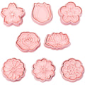 Miniatyrbillede 1 af 3: 8 stk. 3D-kageform i form af plastikblomster påske-kageform