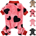 Miniatyrbild 1 av 5: Chihuahua Pyjamas för små hundar Fleece Valp Pjs Onesie Vinter Varma Små Hundkläder Hundtröja Jumpsuits Söta Husdjurskläder Outfits -L