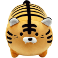 Miniatyrbillede 2 af 3: Sød plys tiger dukke fyldt blød tiger plys legetøj blødt dyr plys pude til børn (brun tiger, 13,7\")