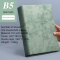 Miniatyrbillede 2 af 5: Foret Journal Notebook - B5 Bredt Linjeret Notebook Tykt Journal til Skrivning, 80gsm Linjeret Papir, Læder Blødt Omslag, til Kvinder Mænd Arbejde Kontor Skole