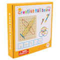 Miniatyrbillede 1 af 5: Træ Geoboard Matematisk Manipulativ Array Blok Geo Board - Grafisk Læring Legetøj med 30 stk Mønsterkort