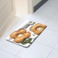 Pikkukuva 3 / 5: Superabsorbentti lattiamatto, imukykyinen liukumaton kylpymatto, muistivaahtokylpymatto, pehmeä nopeasti kuivuva kylpymatto, 3D-kukkamainen piimaamatto