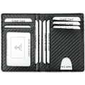 Miniatyrbillede 1 af 5: Minimalistisk forlommepung - RFID-blokerende ægte læder slank bifold-pung til mænd og kvinder