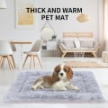 Miniatyrbillede 4 af 5: Hundemadras, kæledyrsmadras, hundetæppe (L(90 x 70CM), Wicker Gray)