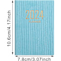 Miniatyrbillede 5 af 5: 2 stk., 2024 Planlægger 2024 Kalender 12 Måneders Planlægger 2024-2025 Daglig Ugentlig og Månedlig Agenda Notebook A7 PU Læder Cover（RØD）