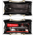 Miniatyrbillede 3 af 5: Skinnende Laklæder Dame Punge Satchel Håndtasker Damer Mode Top Håndtag Håndtasker Crossbody Skuldertasker