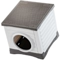 Miniatyrbild 3 av 5: Nisch - FERPLAST - PETVILLA 50 - 38,5 x 43 x 38,5 cm - Vit / Grå