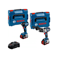 Miniatyrbild 1 av 2: Combi-Kit 2 Verktyg 18V - Sladdlös borrmaskin GSR 18V-110C + Sladdlös slagnyckel GDR 18V-210C + 2 batterier GBA 18V 5,0Ah +
