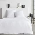 Bäddset - TODAY - Essential - 2 personer - 220 x 240 cm - Vit crêpe-effekt
