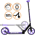 Miniatyrbild 2 av 5: UNIVERSAL - 200 mm justerbar fällbar skoter med Mauve SKIDS CONTROL kickstand