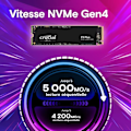 Miniatyrbild 3 av 6: Avgörande SSD -hårddisk P3 plus 2 till PCIe 4.0 NVME M.2 2280