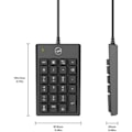 Miniatyrbild 6 av 6: MOBILITY LAB Knappsats - USB - Svart - Netbook