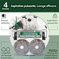 Miniatyrbild 4 av 6: iRobot Roomba Plus 405 Combo Robot + AutoWash - Multifunktionsbas - Tvätta och torka våtservetter - LiDAR Clearview