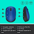 Miniatyrbild 6 av 6: LOGITECH Wireless Mouse M171 Blue