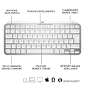 Miniatyrbild 6 av 6: Logitech Wireless Keyboard - MX Keys Mini - MAC - Compact, Bluetooth, Backlit for MAC, iOS, Windows, Linux, Android