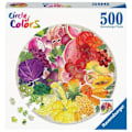 Miniatyrbild 2 av 4: Ravensburger - 500 bitar runt pussel - Frukt och grönsaker (Circle of Colors)