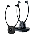 Miniatyrbild 1 av 5: Trådlösa TV/HIFI-headset - CGV - DOLFIN ONYX DUO - Hörselassistent - Integrerad mikrofon - Låg vikt