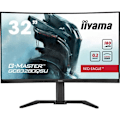 Miniatyrbild 1 av 6: PC-skärm - IIYAMA - GCB3280QSU-B2 - 31,5 QHD - VA - 180Hz - 0,2ms - HDMI/DP/USB HUB - Justerbart stativ - Curved 1500R - Svart