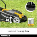 Miniatyrbild 5 av 6: Elektrisk gräsklippare och kantklippare - POWERPLUS - POWXG62205T - 1300 W & 32 mm Ø Gräsklippare - 250 W & 220 mm Ø Kantklippare