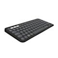 Miniatyrbild 1 av 6: LOGITECH - Trådlöst tangentbord - Pebble Keys 2 M380s - Bluetooth - Easy-Switch-knapp - Grafit - (920-011803)