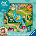 Miniatyrbild 3 av 4: Ravensburger play+, magnetisk labyrint i trä - I djungeln, 6-36 månader, första ålder, baby